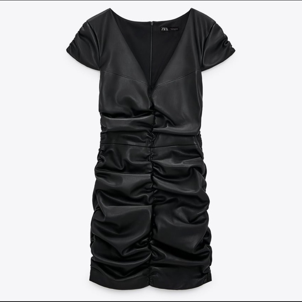 BRAND NEW ZARA (Leather Dress)